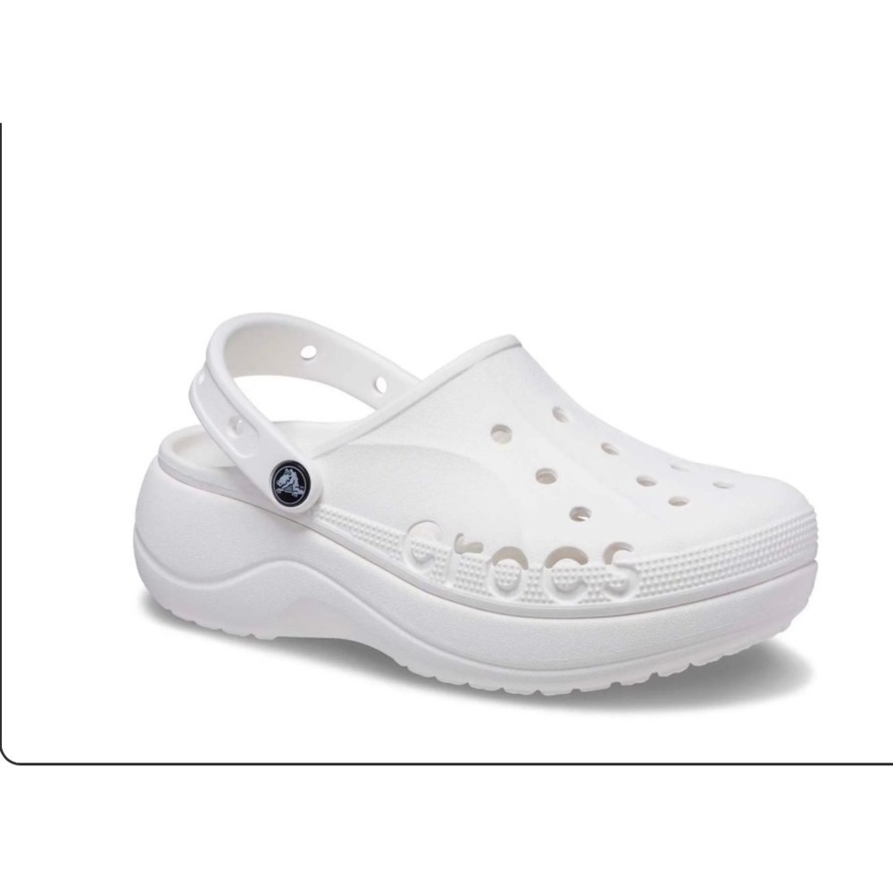 CROCS Classic Platform Clog in White